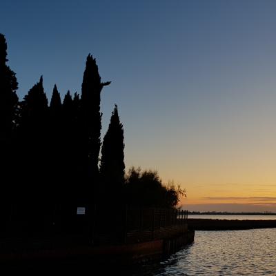 Sonnenuntergang in der Lagune