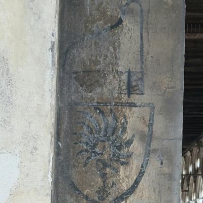 Dogenhorn mit Wappen der Familie Malipiero